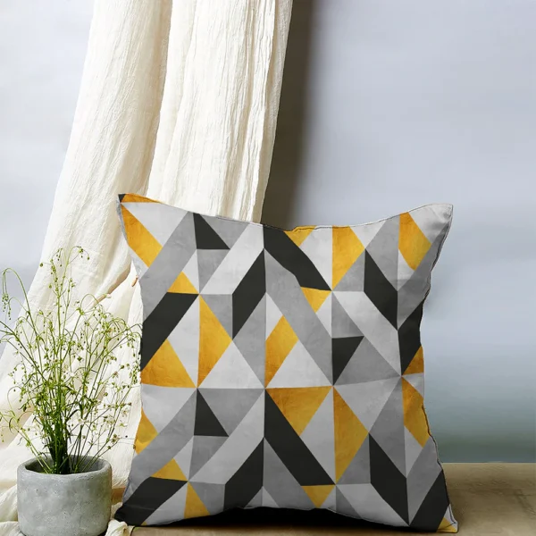 Geometric Print Pillow Cover