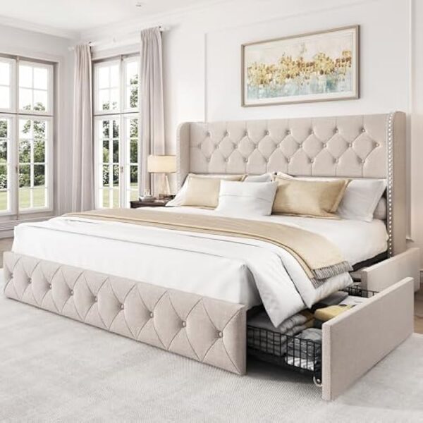 Upholstered King Bed - Image 2