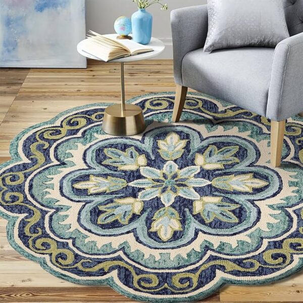 Round Patterned Carpet - Image 2