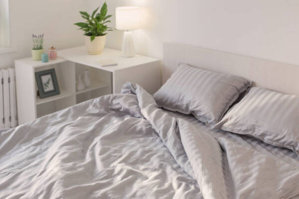 Striped Cotton Bed Sheet - Image 2