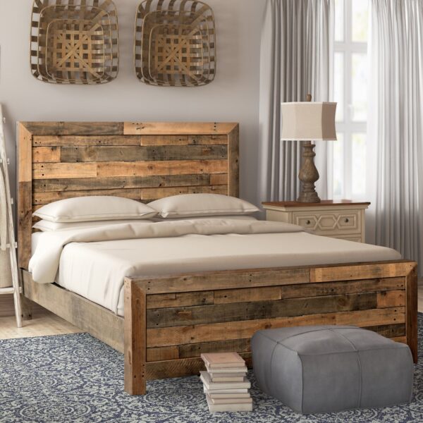 Rustic Pine Bed