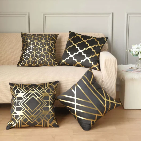 Geometric Print Pillow Cover - Image 2
