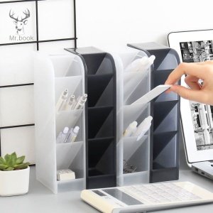 Multi-function 4 Grid Desktop Pen Holder Office Organizer